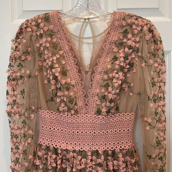 NWT Bronx and Banco Megan Rose Embroidered Mini Dress Size Small - Picture 3 of 16